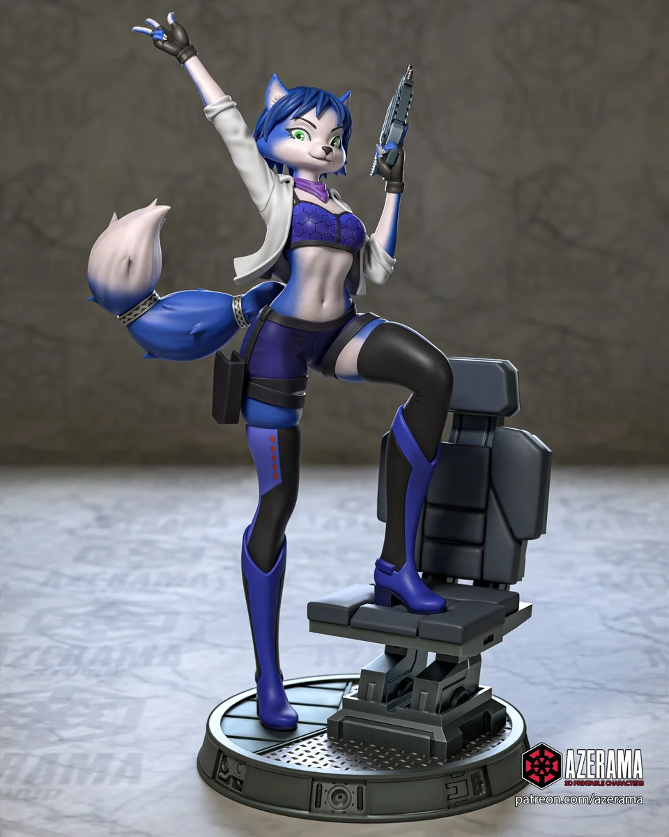 Fox | Fan Art | 3D Printed Resin Model Garage Kit | *Un-Painted* | Azerama 2