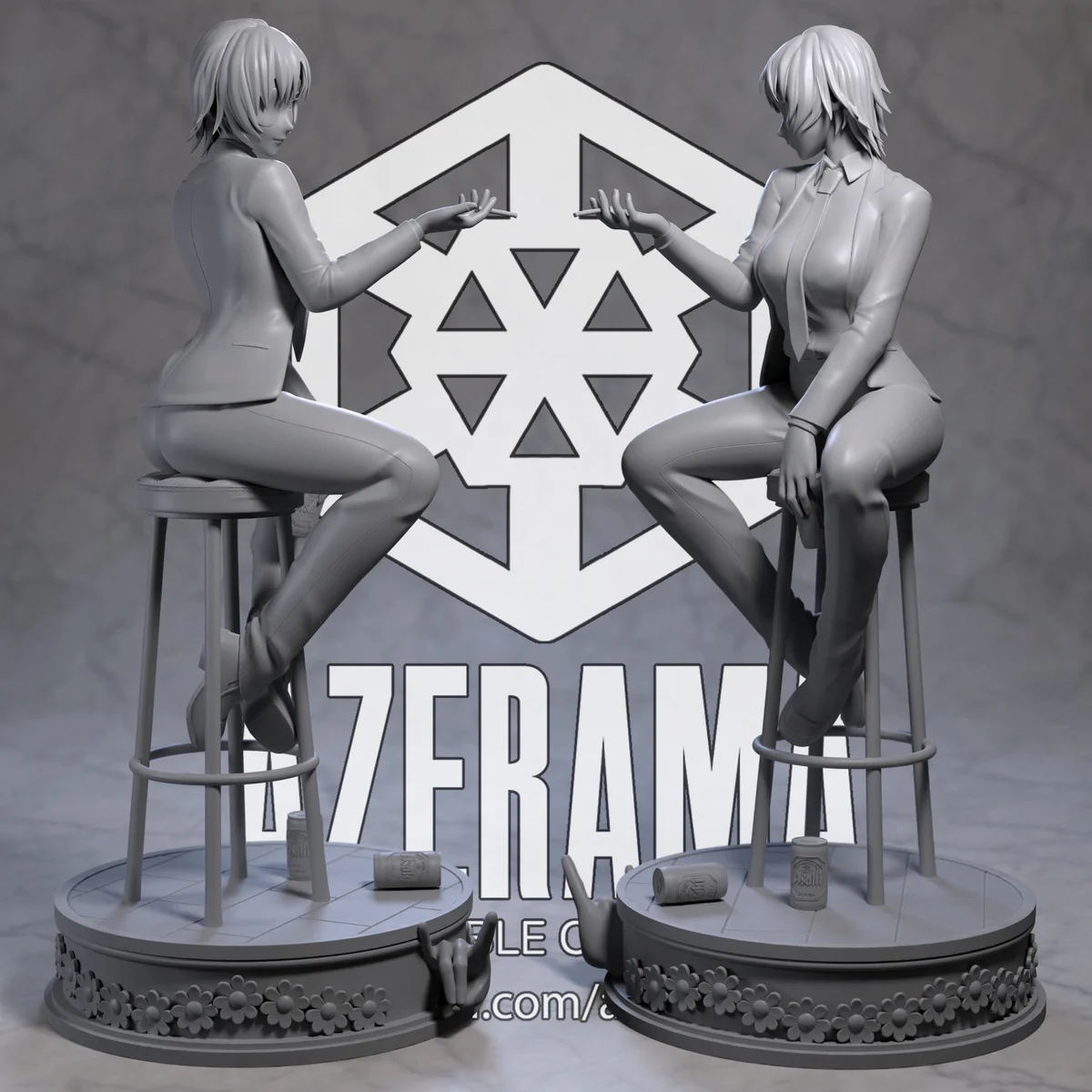 Himeno | Fan Art | 3D Printed Resin Model Garage Kit | *Un-Painted* | Azerama 6