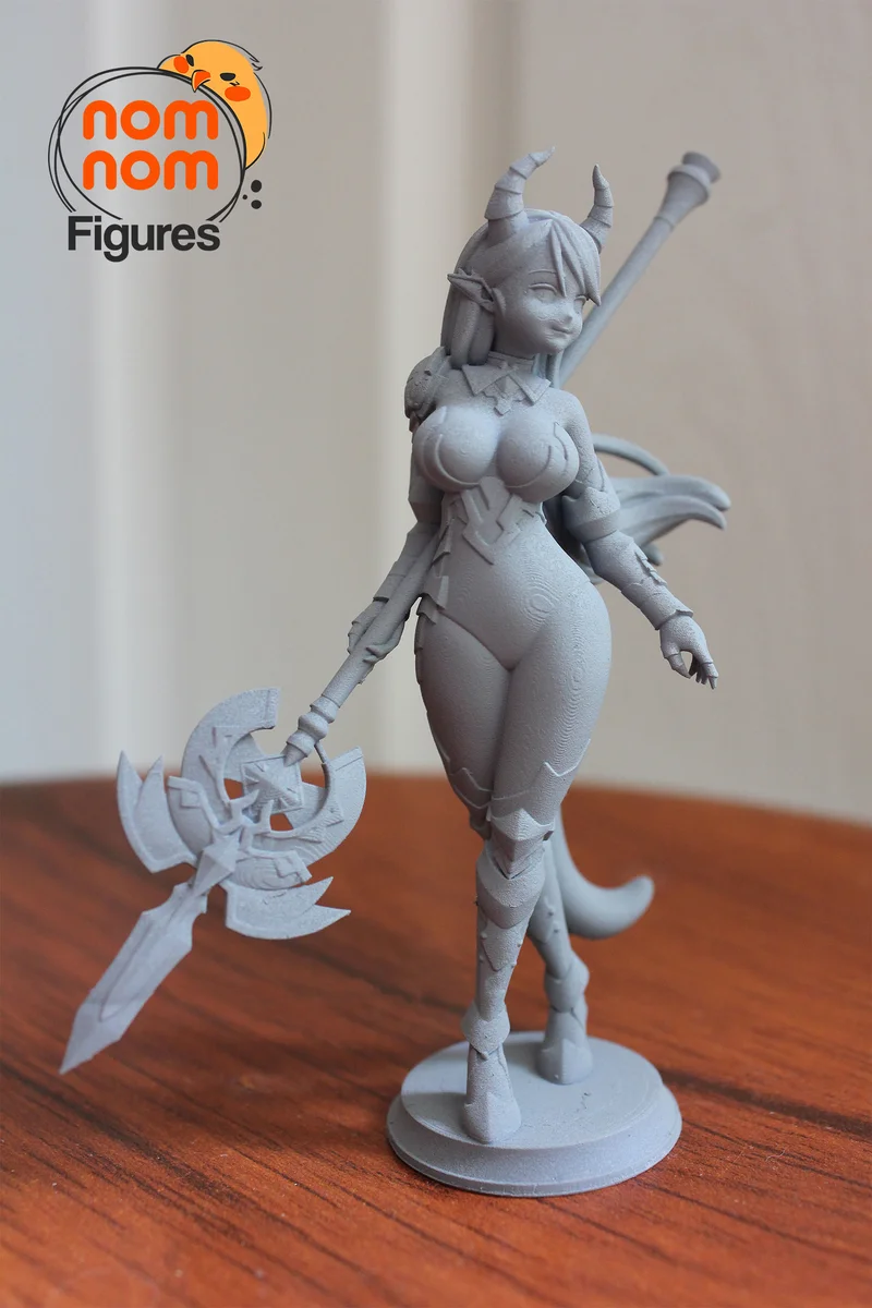 Luna | Fan Art | 3D Printed Resin Model Garage Kit | *Un-Painted* | Nomnom 3