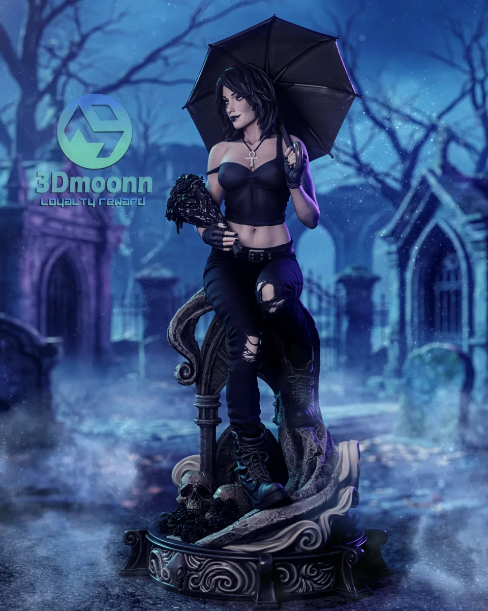 Death Sandman | Fan Art | 3D Printed Resin Model Garage Kit | *Un-Painted* | 3DMoonn 3