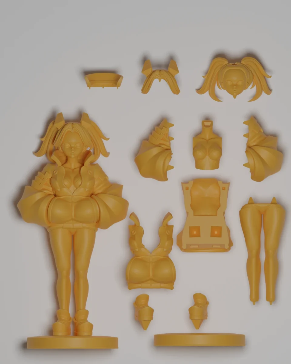 Rebecca | Fan Art | 3D Printed Resin Model Garage Kit | *Un-Painted* | ES Monster 8