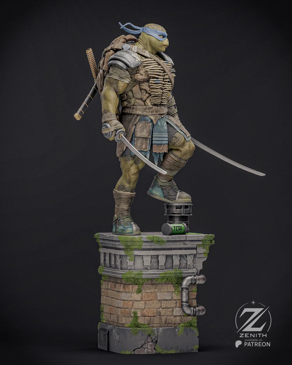 Leonardo TMNT | Fan Art | 3D Printed Resin Model Garage Kit | *Un-Painted* | Zenith Studios 5
