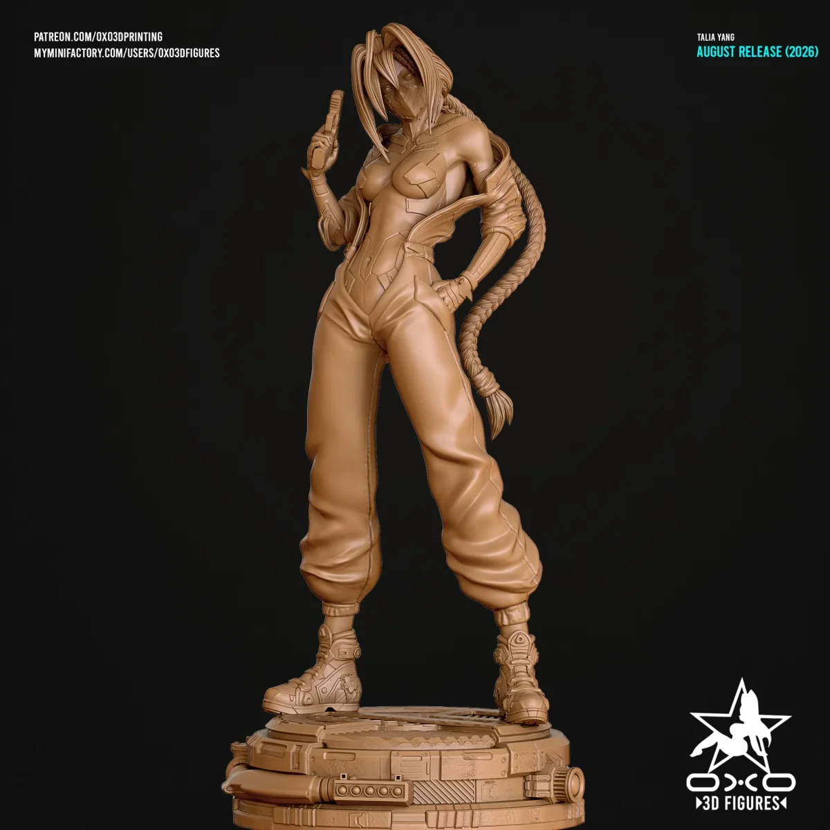 Talia Yang | Fan Art | 3D Printed Resin Model Garage Kit | *Un-Painted* | OXO3D 5