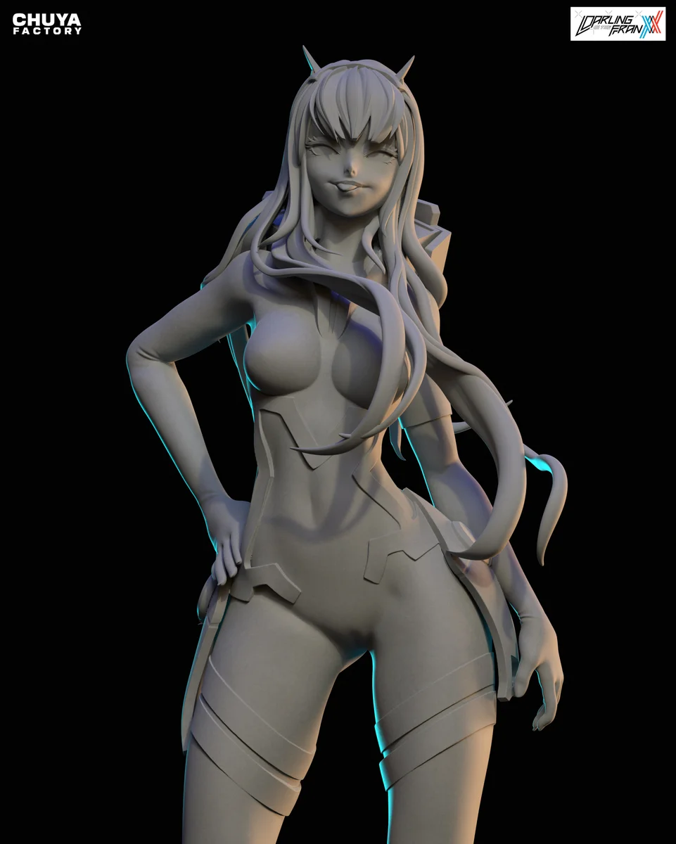 Zero Two | Fan Art | 3D Printed Resin Model Garage Kit | *Un-Painted* | Chuya Factory 11