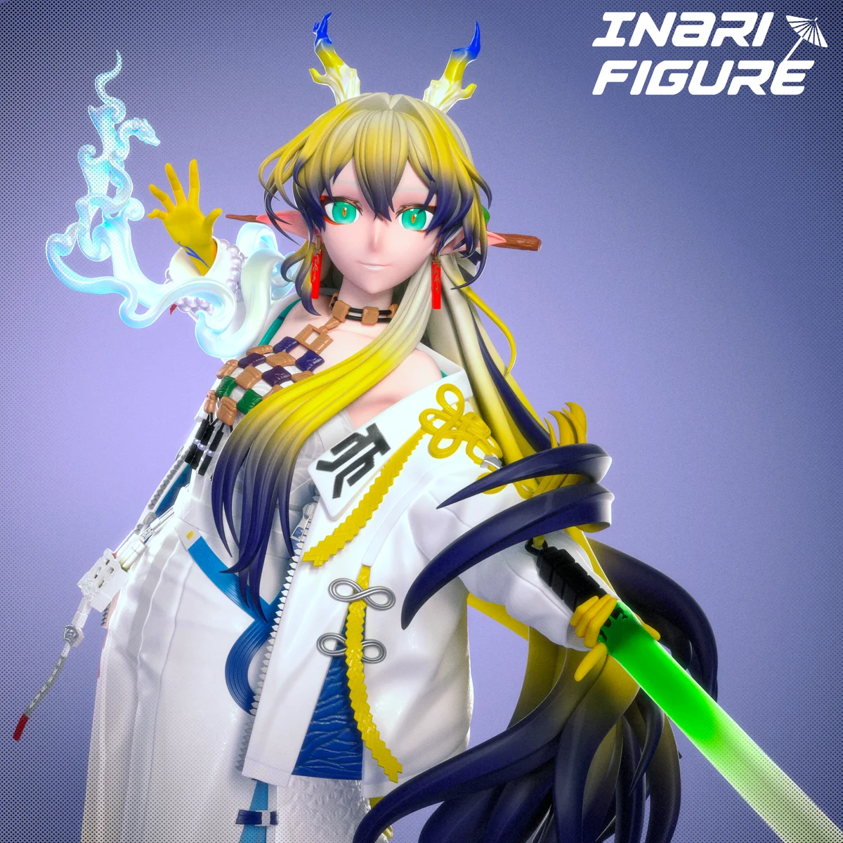 Shu | Fan Art | 3D Printed Resin Model Garage Kit | *Un-Painted* | Inari Figure