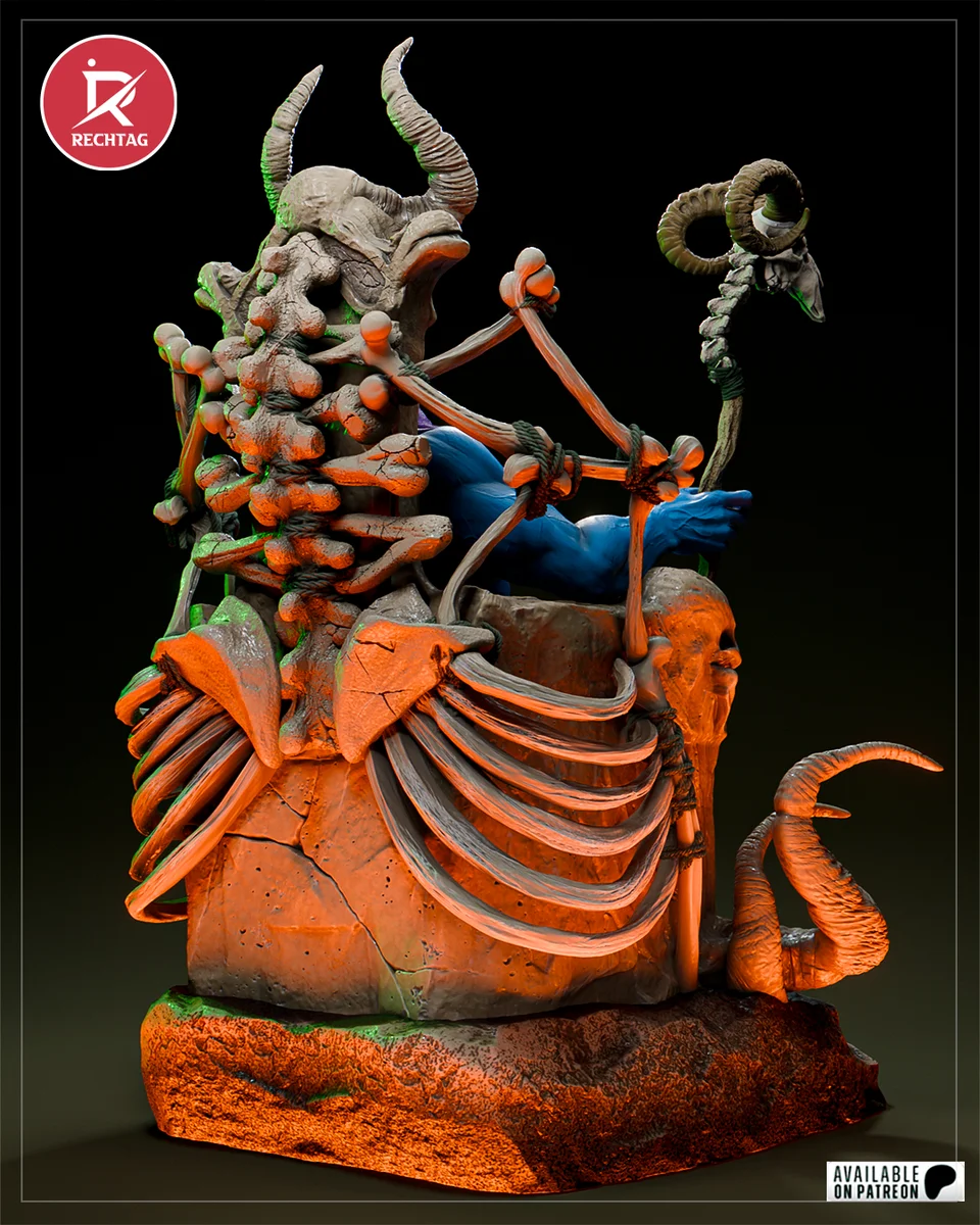 Skeletor | Fan Art | 3D Printed Resin Model Garage Kit | *Un-Painted* | Rechtag 6