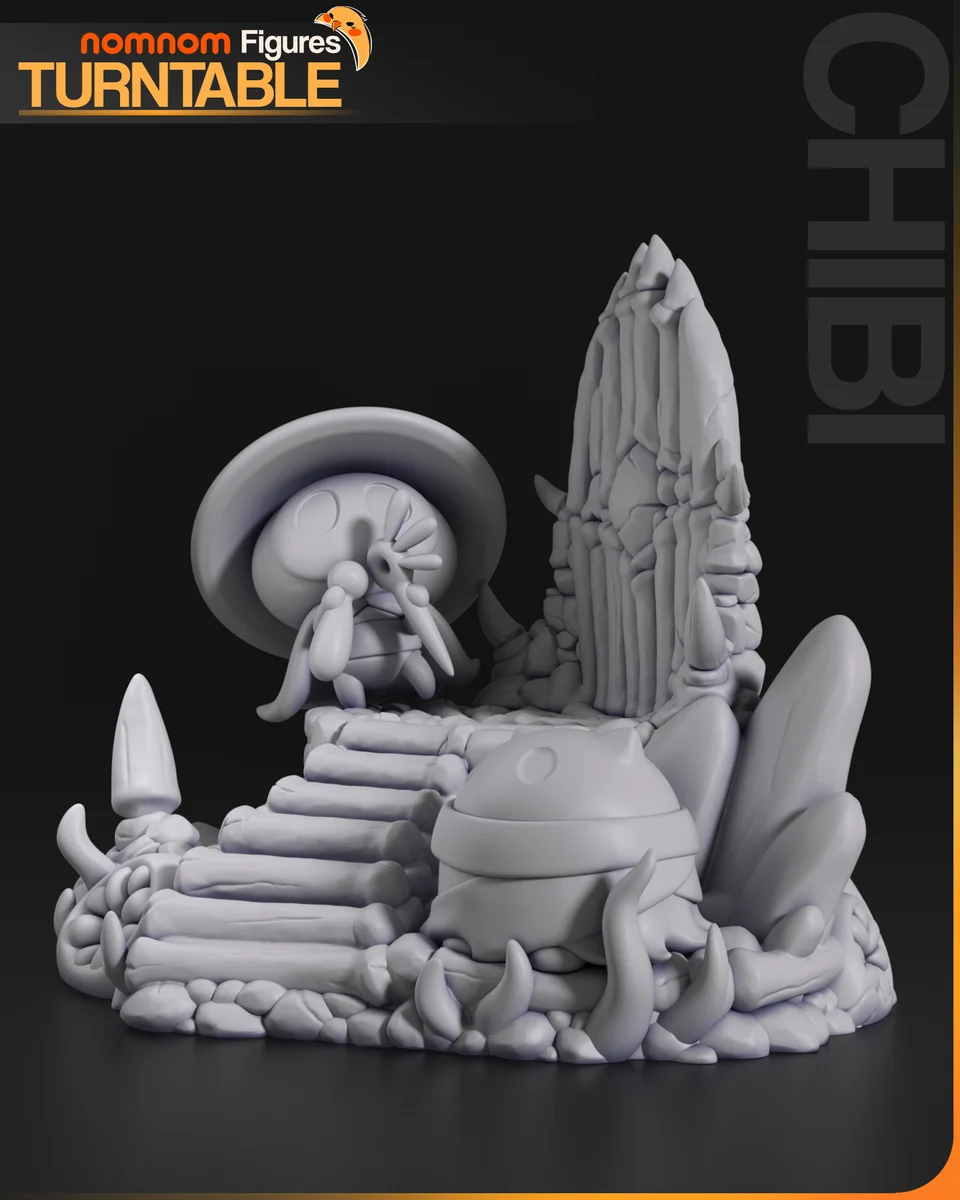 Chibi Sherma | Fan Art | 3D Printed Resin Model Garage Kit | *Un-Painted* | Nomnom 4