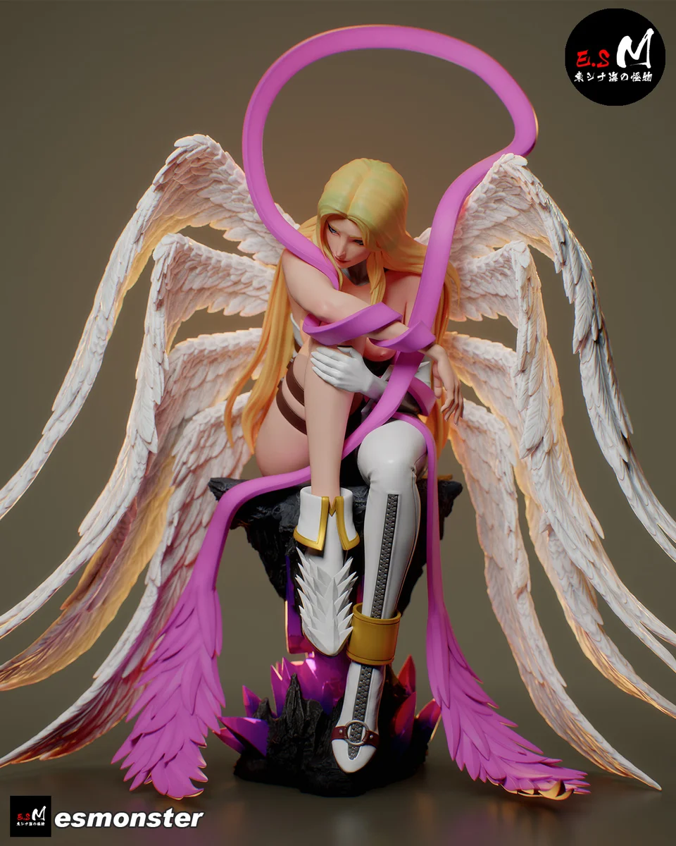 Angewomon | Fan Art | 3D Printed Resin Model Garage Kit | *Un-Painted* | ES Monster 18