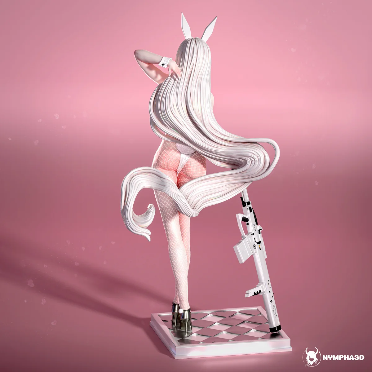 Blanc | Fan Art | 3D Printed Resin Model Garage Kit | *Un-Painted* | Nympha3D 4