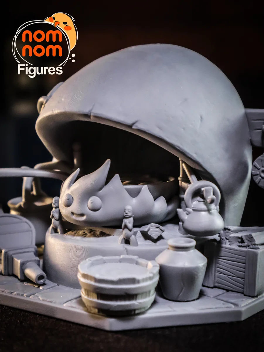 Chibi Calcifer | Fan Art | 3D Printed Resin Model Garage Kit | *Un-Painted* | Nomnom 13