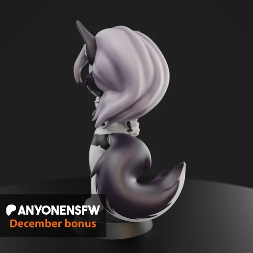 Chibi Loona | Fan Art | 3D Printed Resin Model Garage Kit | *Un-Painted* | AnyoneNSFW 3