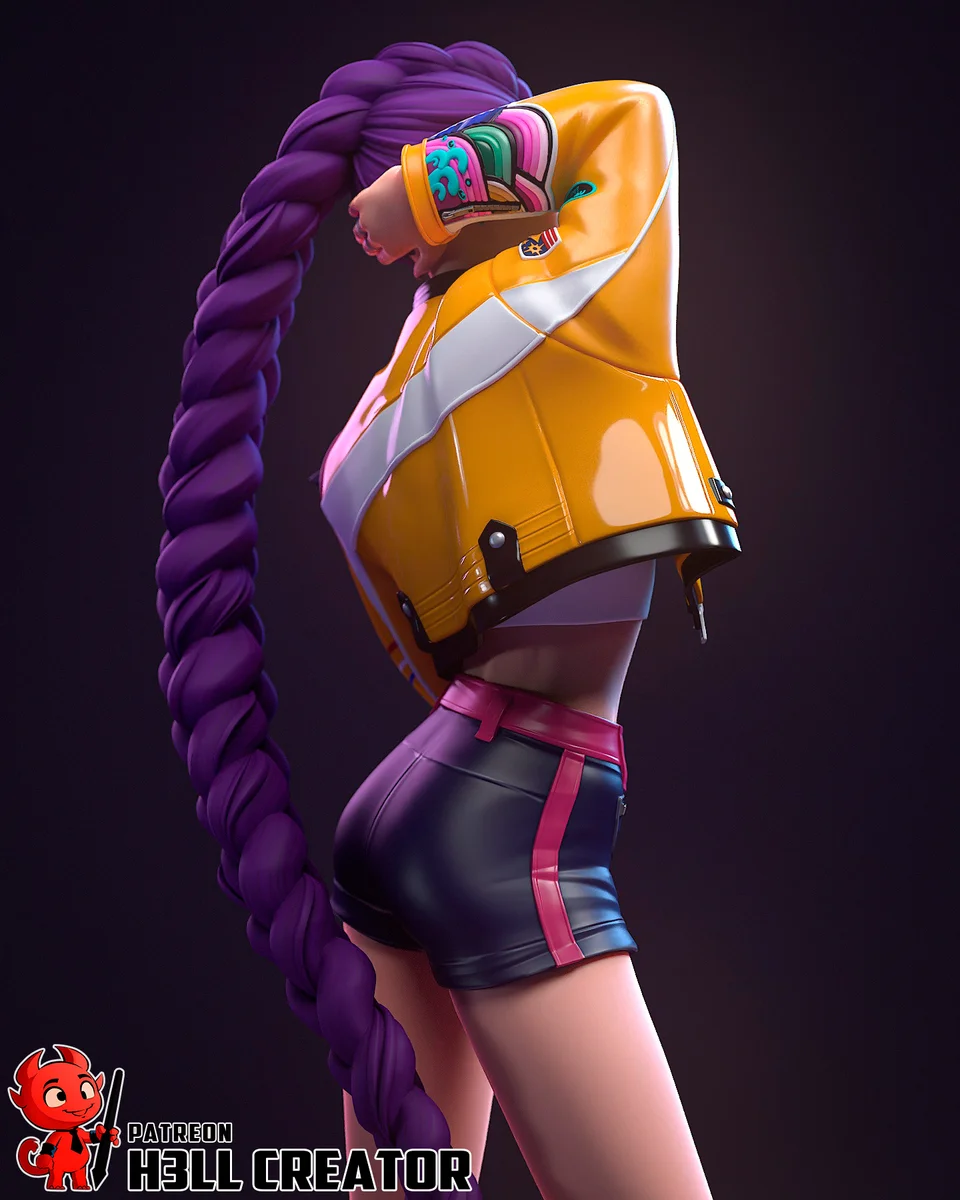 Rumi | Fan Art | 3D Printed Resin Model Garage Kit | *Un-Painted* | H3LL Creator 6
