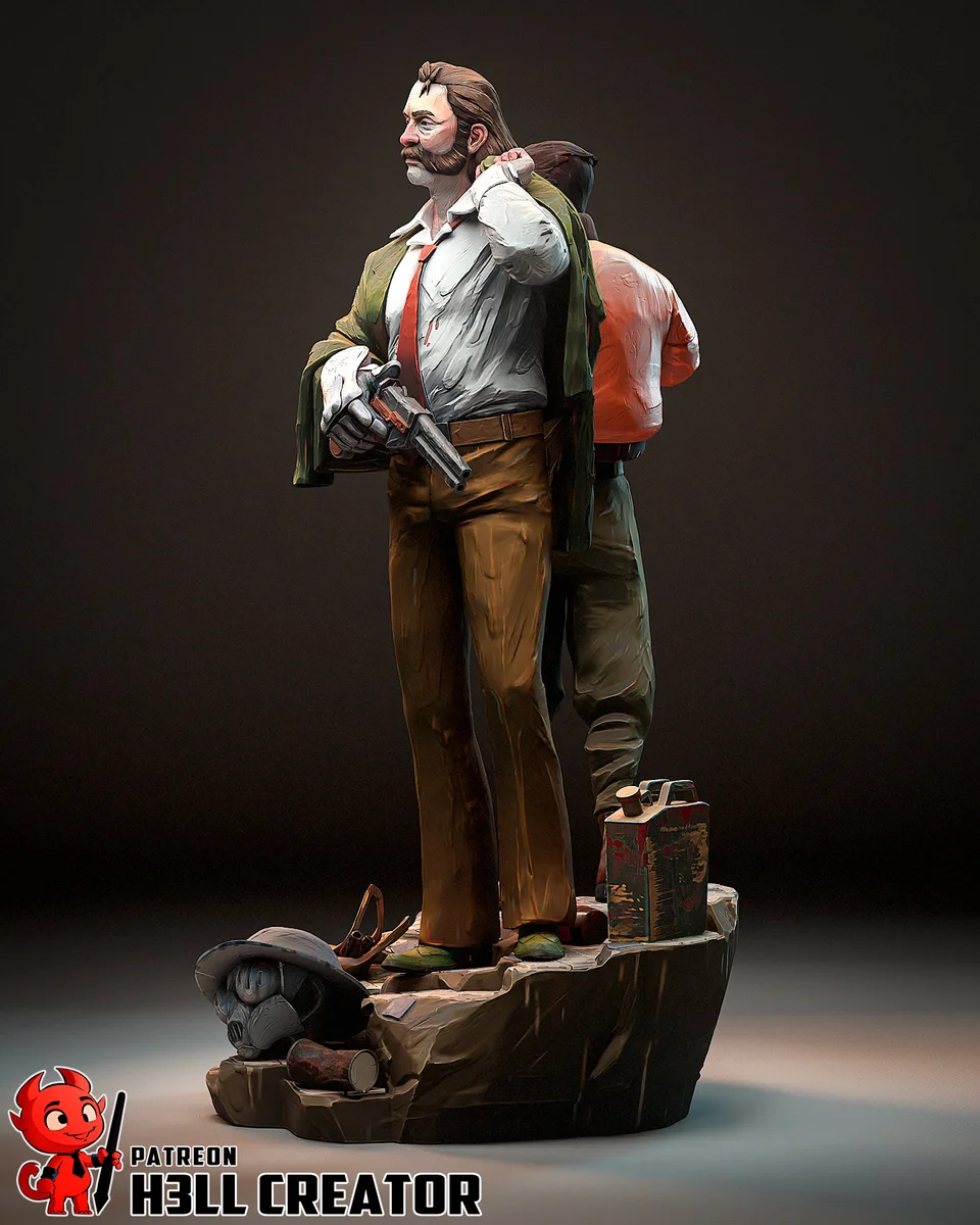 Harry and Kim | Fan Art | 3D Printed Resin Model Garage Kit | *Un-Painted* | H3LL Creator 6