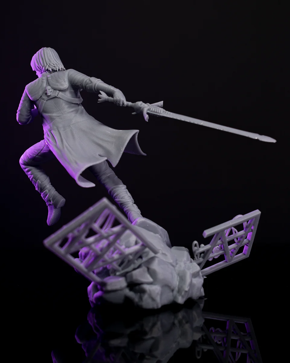 Dante | Fan Art | 3D Printed Resin Model Garage Kit | *Un-Painted* | H3LL Creator 6