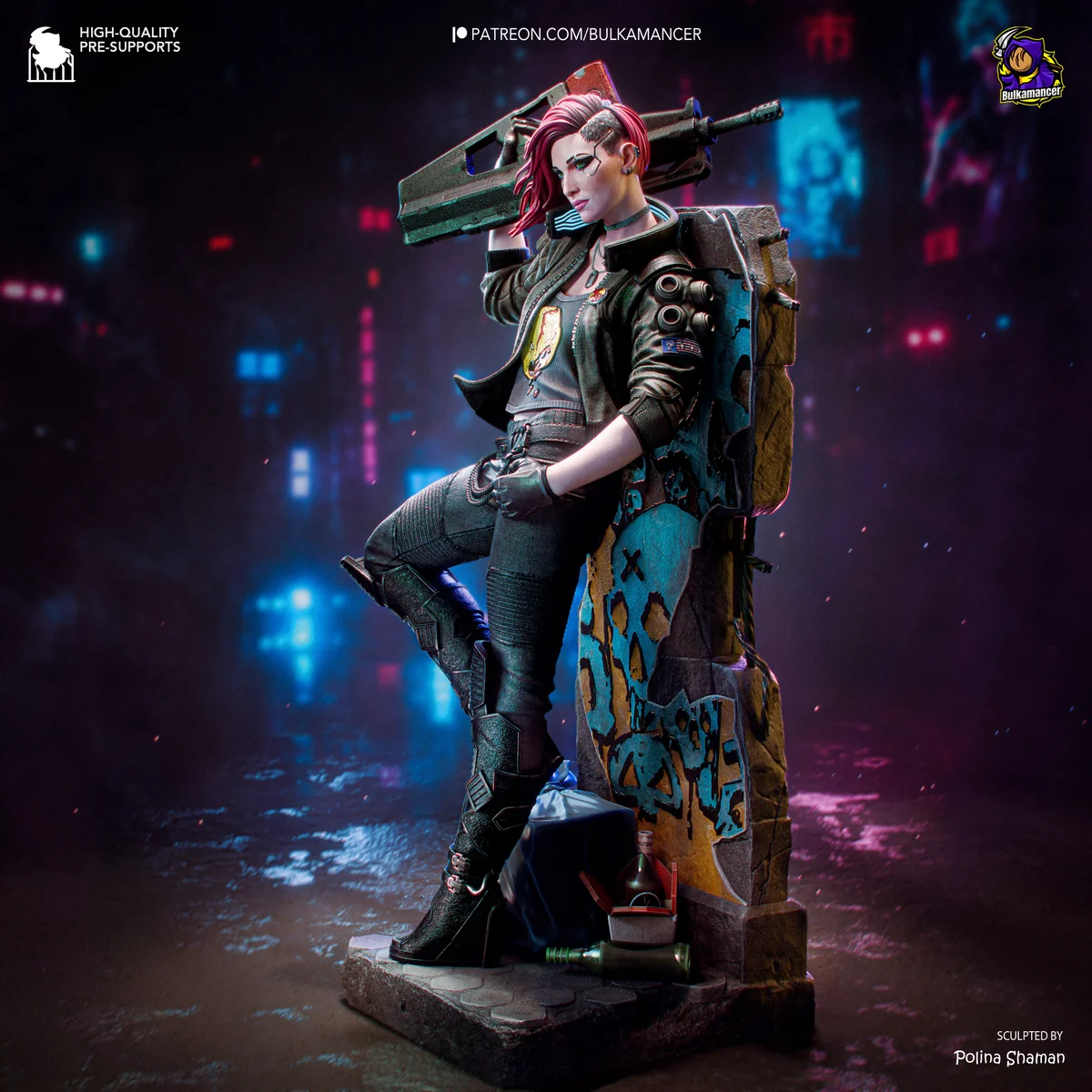 Valerie | Fan Art | 3D Printed Resin Model Garage Kit | *Un-Painted* | Bulkamancer 3