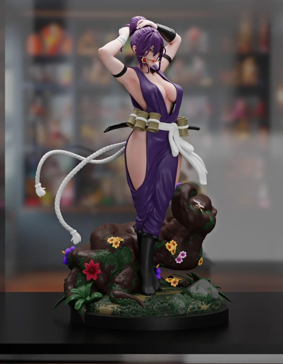 Yuzuriha | Fan Art | 3D Printed Resin Model Garage Kit | *Un-Painted* | Nympha3D 4
