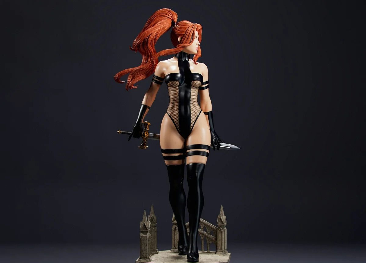 Avengelyne | Fan Art | 3D Printed Resin Model Garage Kit | *Un-Painted* | Abe3D 11