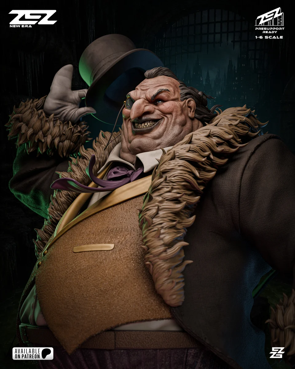 Penguin | Fan Art | 3D Printed Resin Model Garage Kit | *Un-Painted* | ZEZ Studio