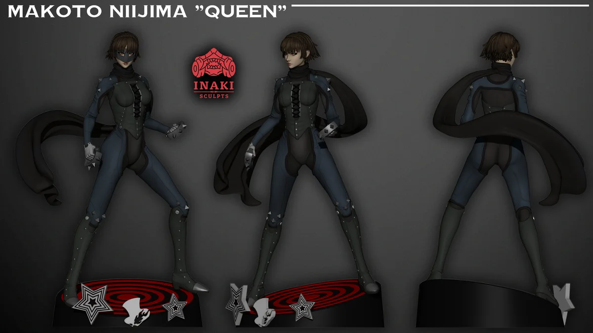 Makoto Niijima | Fan Art | 3D Printed Resin Model Garage Kit | *Un-Painted* | Inaki Sculpts 5