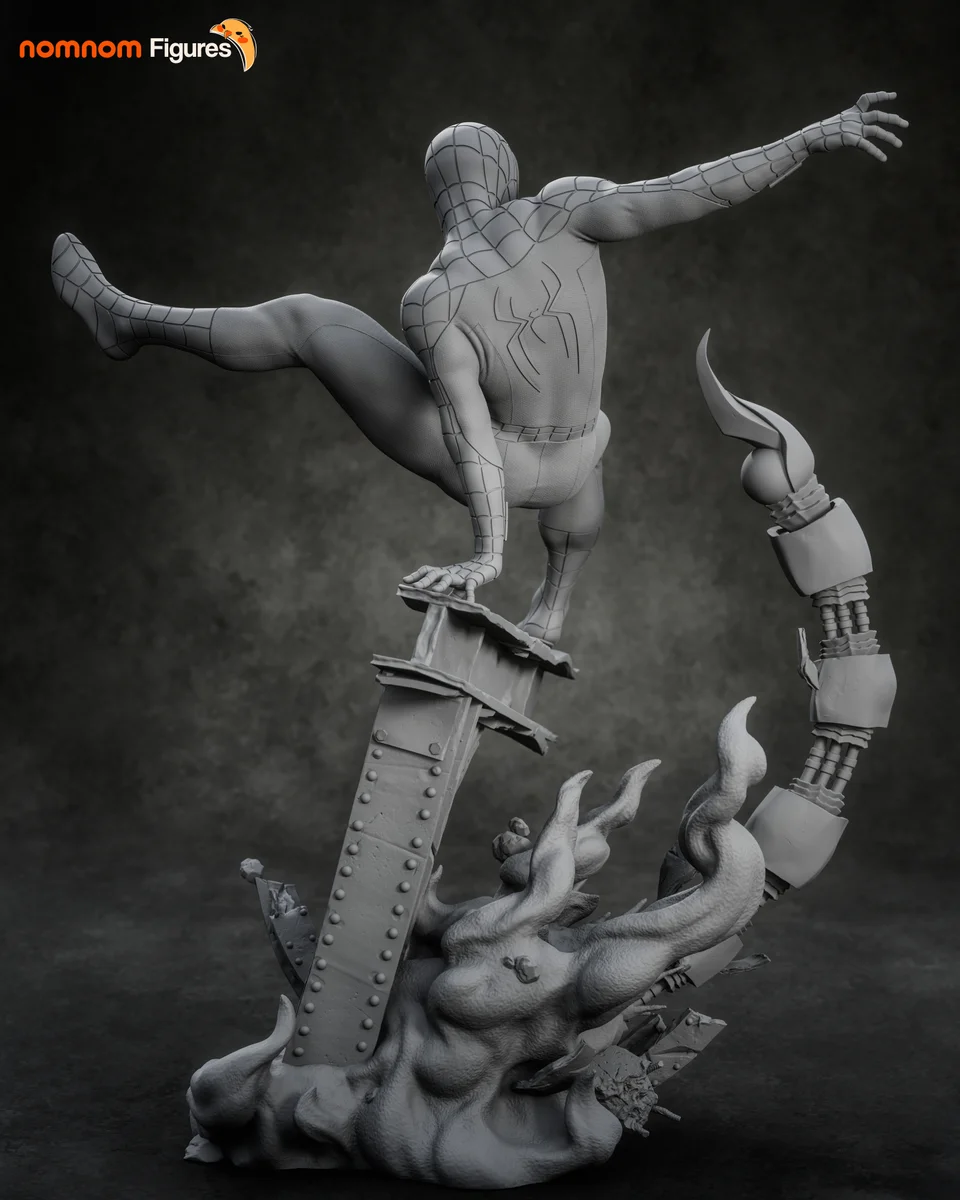 Spiderman | Fan Art | 3D Printed Resin Model Garage Kit | *Un-Painted* | Nomnom 12