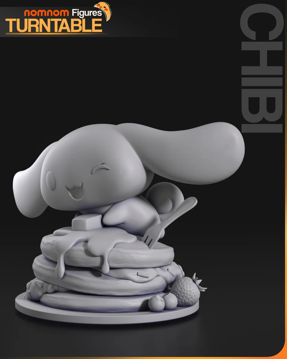 Chibi Cinnamoroll | Fan Art | 3D Printed Resin Model Garage Kit | *Un-Painted* | Nomnom 6
