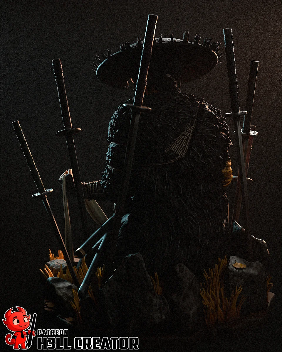 Atsu | Fan Art | 3D Printed Resin Model Garage Kit | *Un-Painted* | H3LL Creator 7