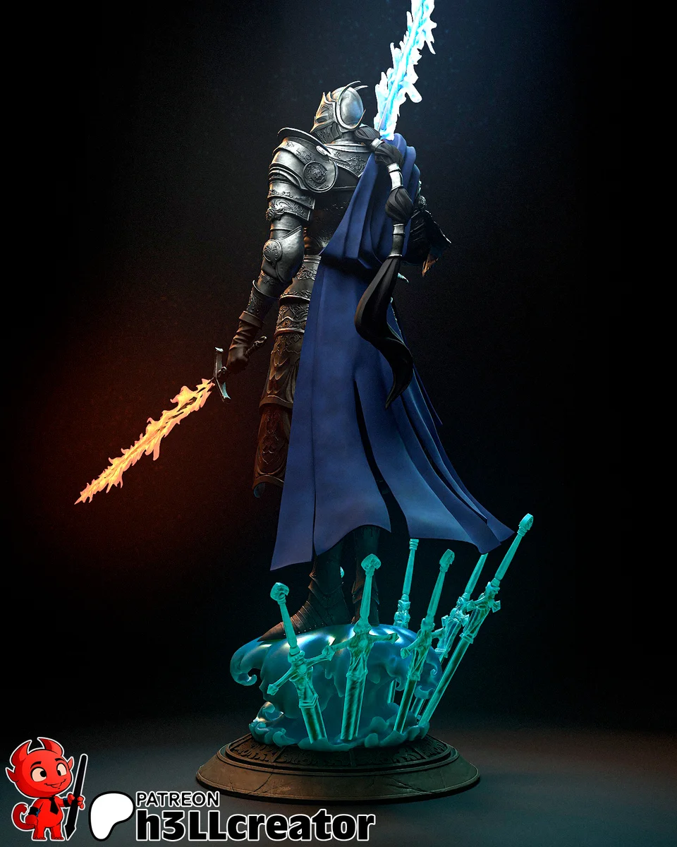 Rellana | Fan Art | 3D Printed Resin Model Garage Kit | *Un-Painted* | H3LL Creator 7