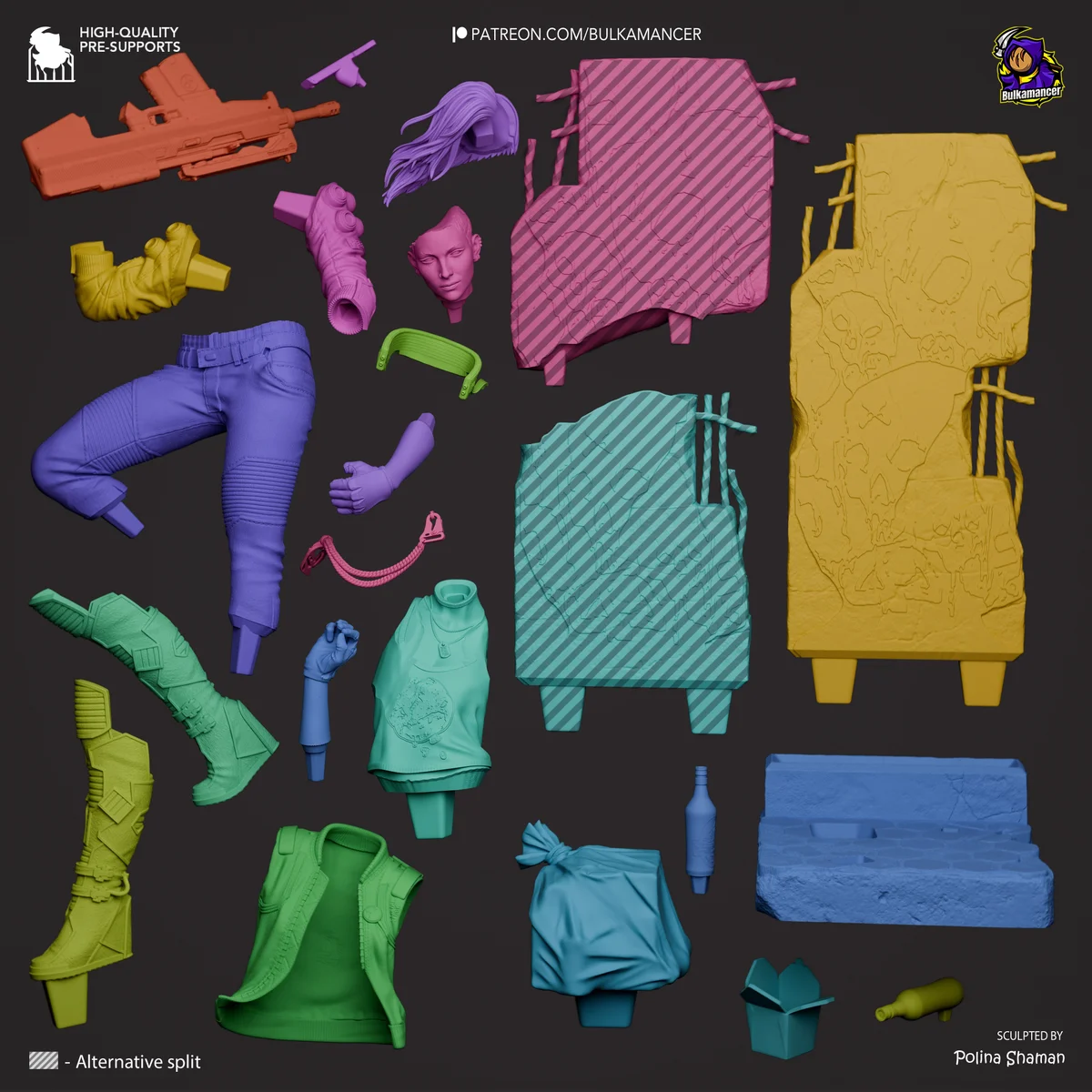 Valerie | Fan Art | 3D Printed Resin Model Garage Kit | *Un-Painted* | Bulkamancer 8