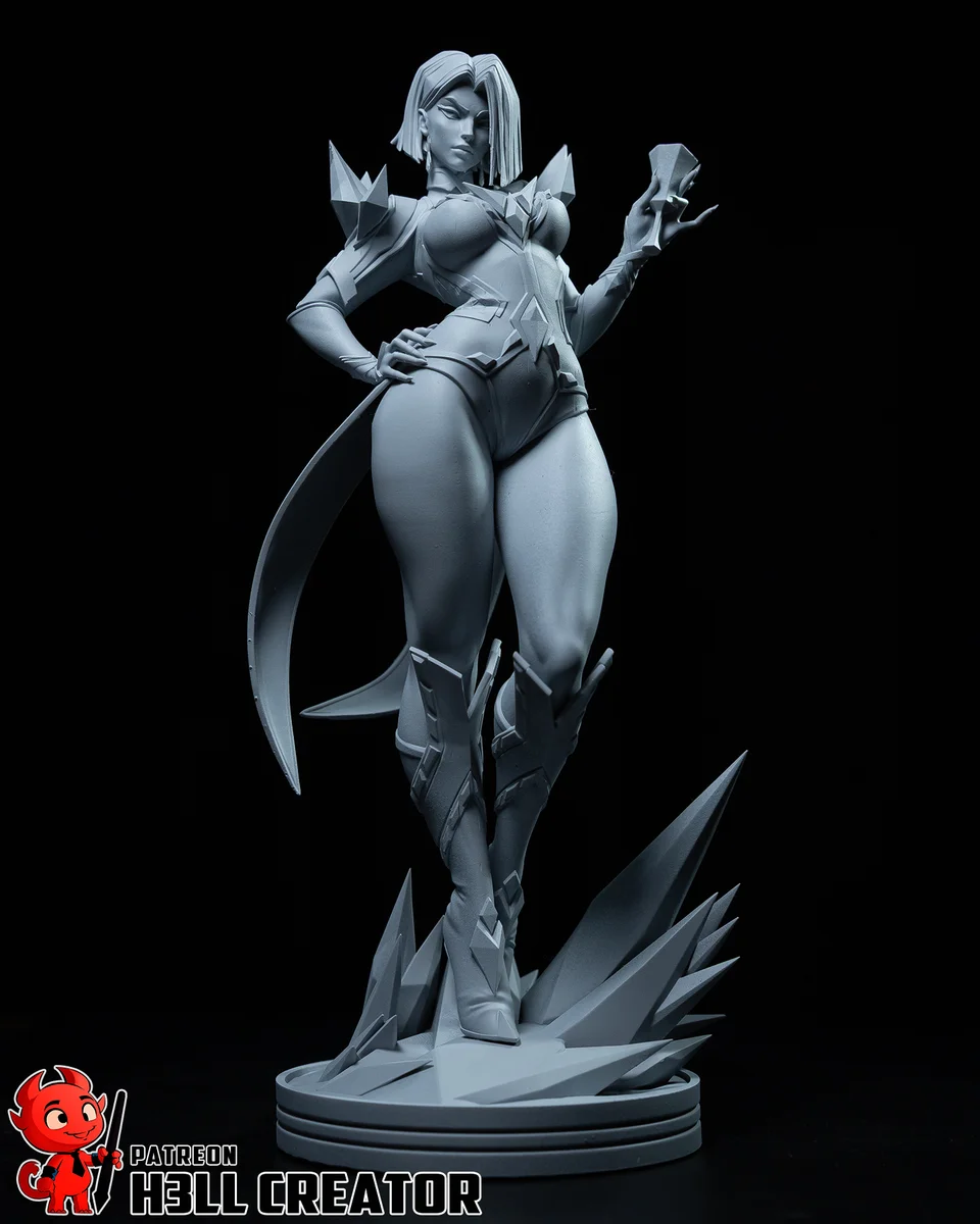 Emma Frost | Fan Art | 3D Printed Resin Model Garage Kit | *Un-Painted* | H3LL Creator 9