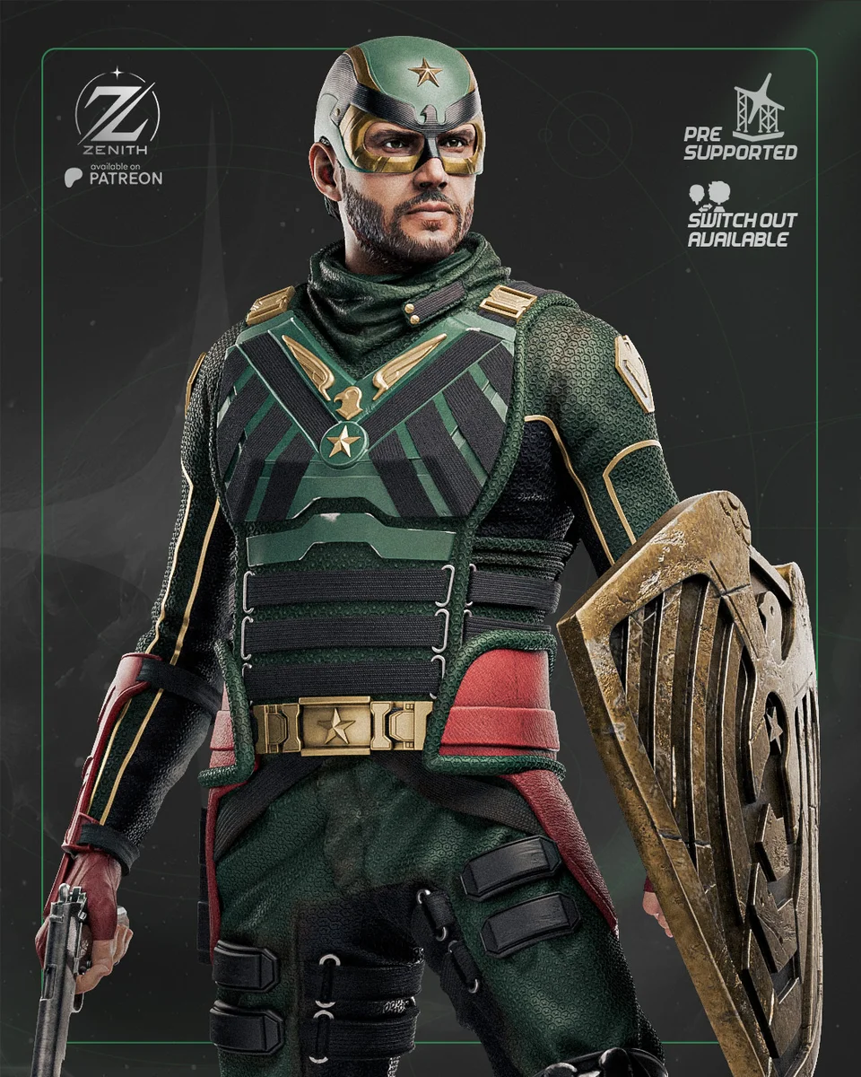 Soldier Boy | Fan Art | 3D Printed Resin Model Garage Kit | *Un-Painted* | Zenith Studios