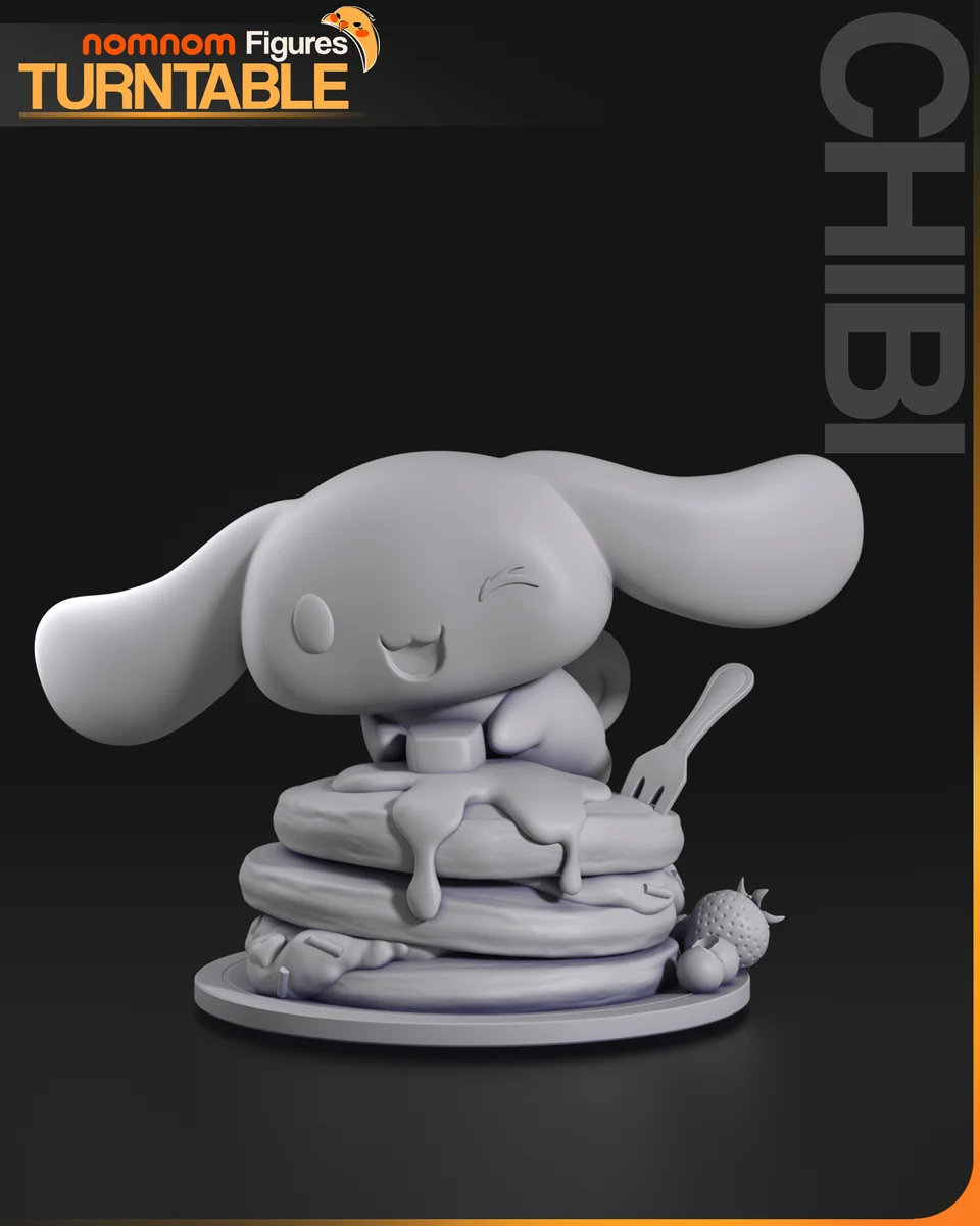 Chibi Cinnamoroll | Fan Art | 3D Printed Resin Model Garage Kit | *Un-Painted* | Nomnom 4