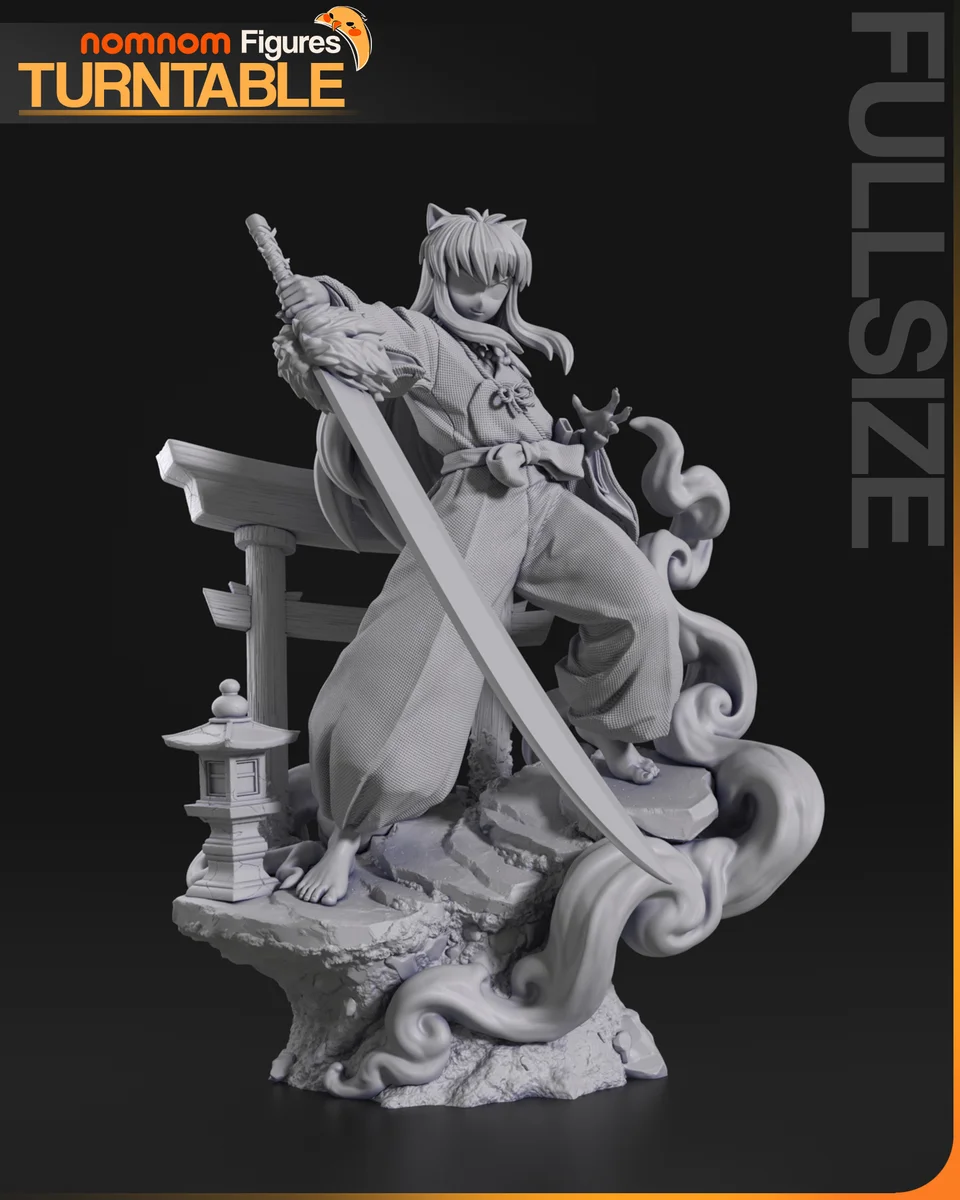 Inuyasha | Fan Art | 3D Printed Resin Model Garage Kit | *Un-Painted* | Nomnom 8