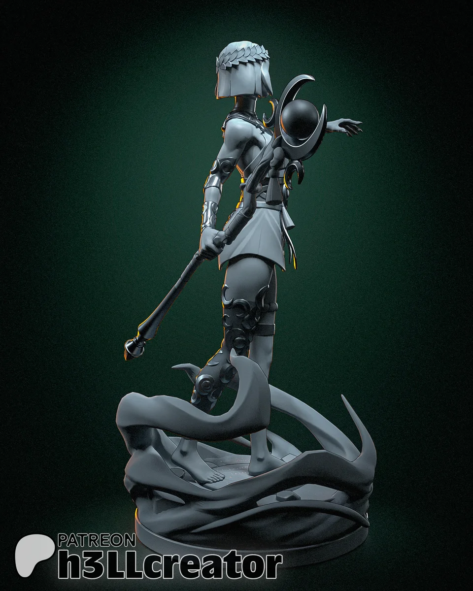 Melinoe | Fan Art | 3D Printed Resin Model Garage Kit | *Un-Painted* | H3LL Creator 12