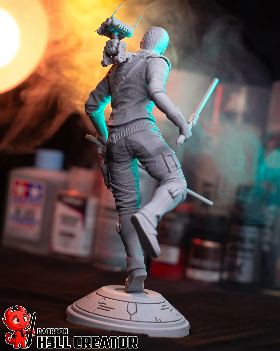Cal Kestis | Fan Art | 3D Printed Resin Model Garage Kit | *Un-Painted* | H3LL Creator 13