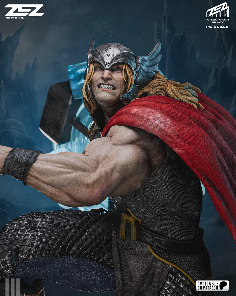 Thor | Fan Art | 3D Printed Resin Model Garage Kit | *Un-Painted* | ZEZ Studio 10
