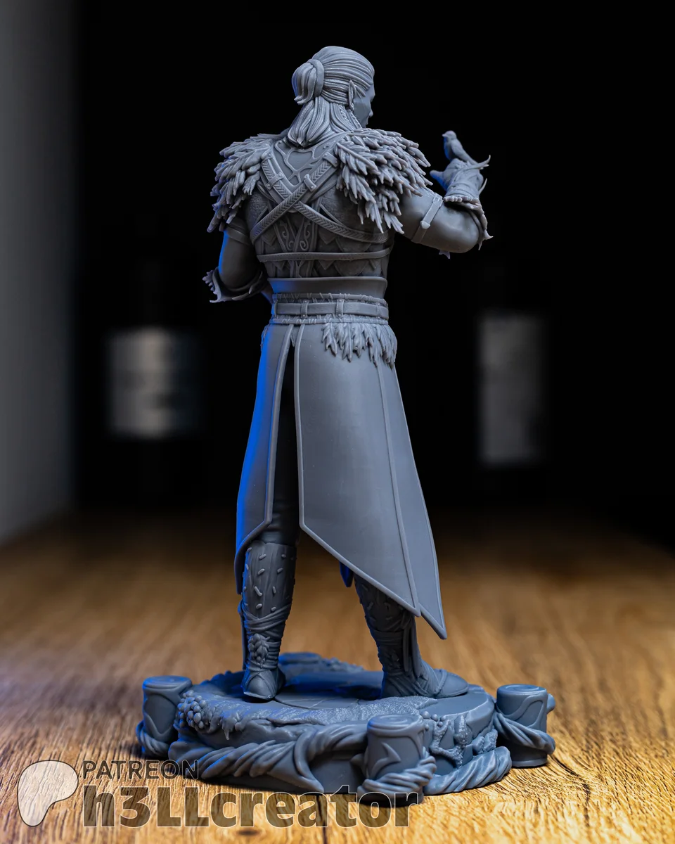 Halsin | Fan Art | 3D Printed Resin Model Garage Kit | *Un-Painted* | H3LL Creator 6