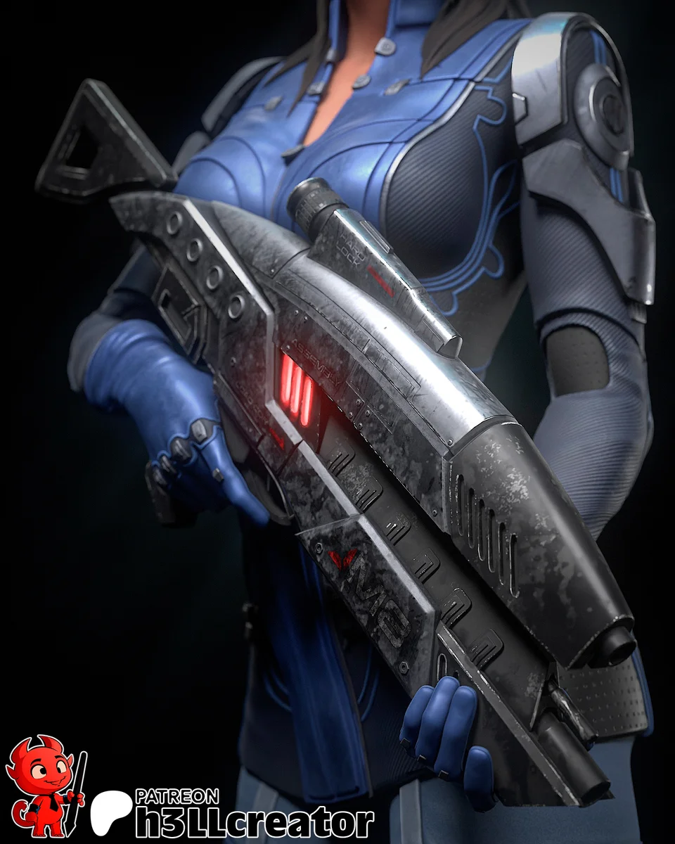 Ashley Williams | Fan Art | 3D Printed Resin Model Garage Kit | *Un-Painted* | H3LL Creator 8