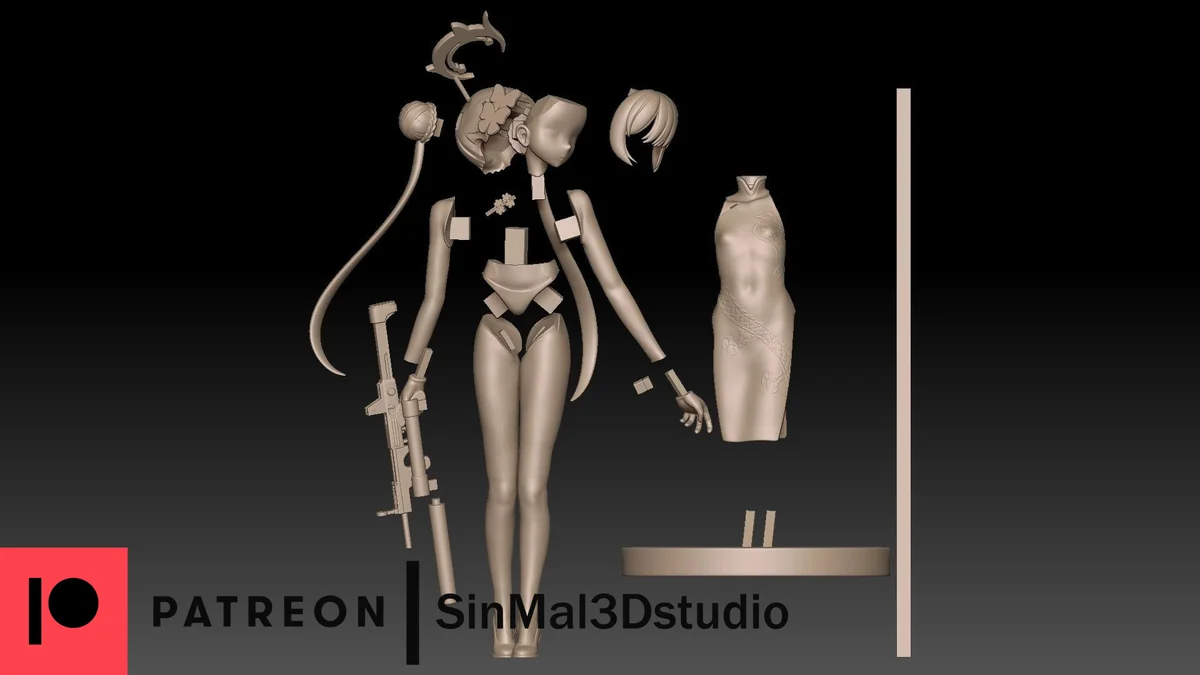 Kizaki Momoi | Fan Art | 3D Printed Resin Model Garage Kit | *Un-Painted* | Sin3Dstudio 6