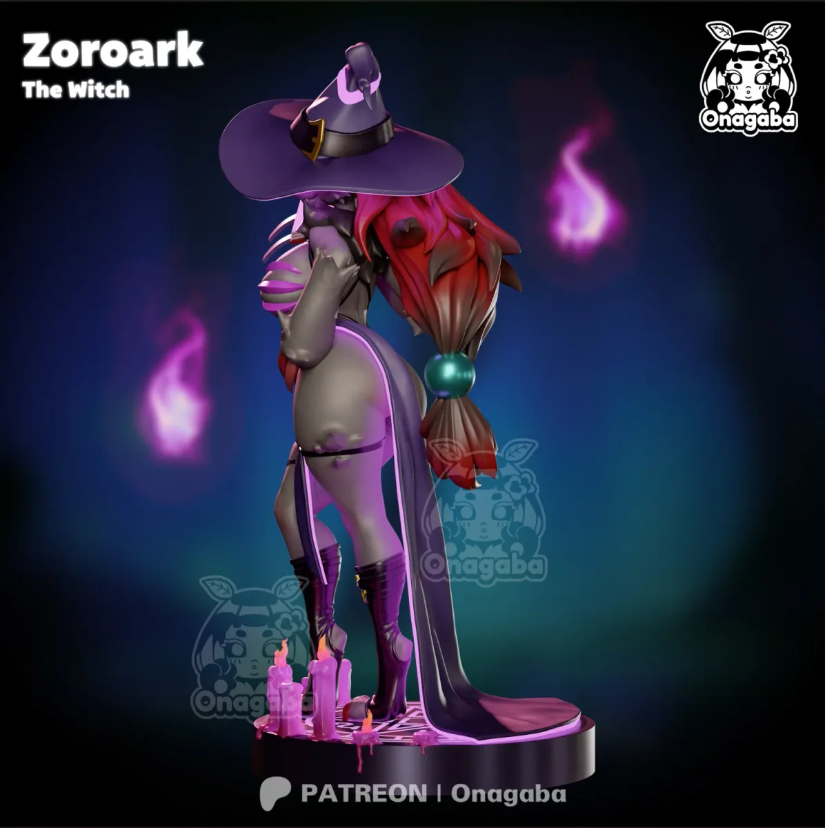 Zoroark | Fan Art | 3D Printed Resin Model Garage Kit | *Un-Painted* | ONAGABA 15