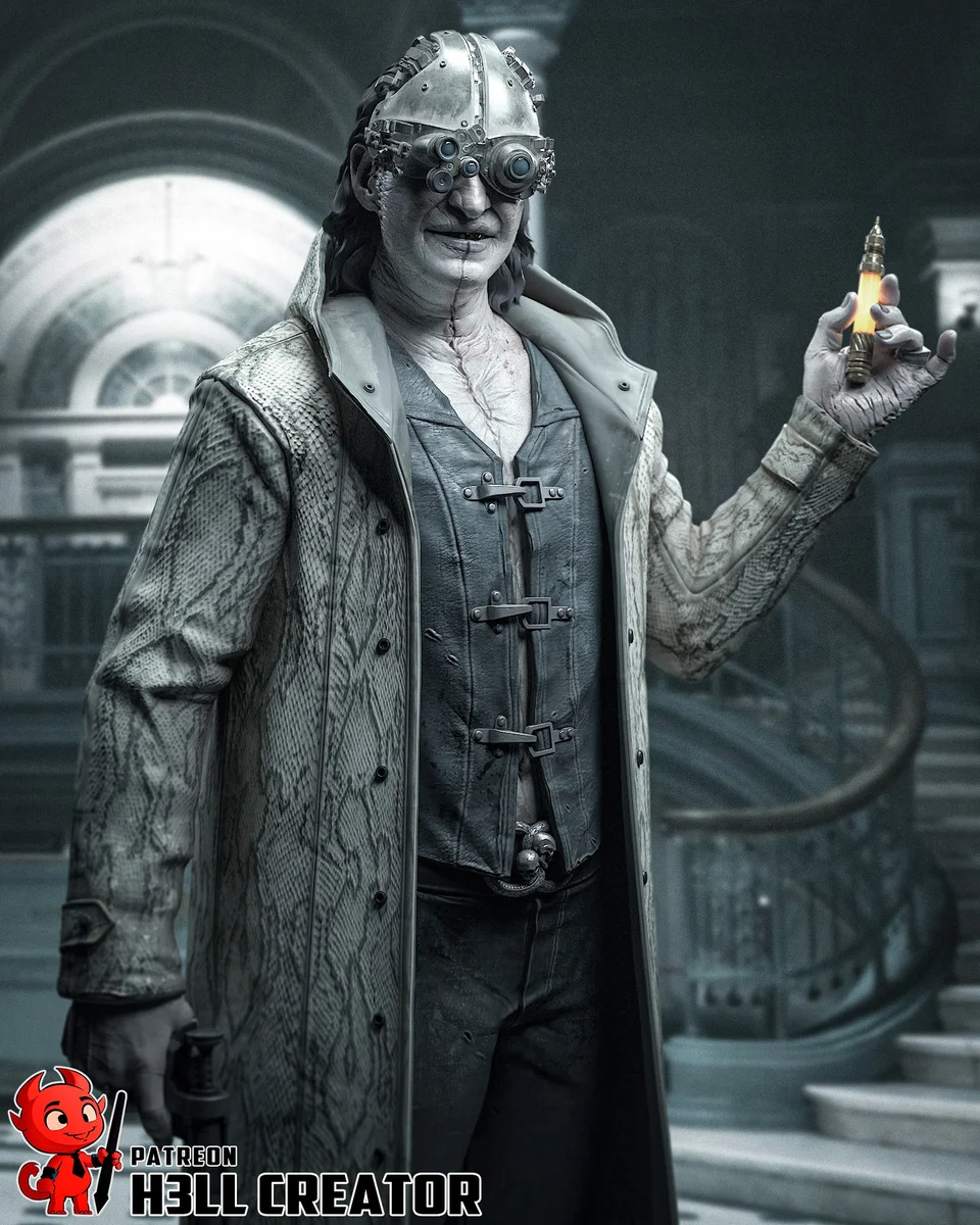 Victor Gideon | Fan Art | 3D Printed Resin Model Garage Kit | *Un-Painted* | H3LL Creator