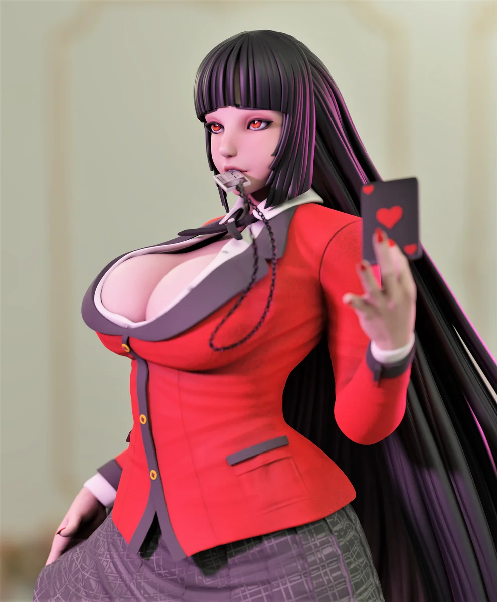 Yumeko | Fan Art | 3D Printed Resin Model Garage Kit | *Un-Painted* | Momoji 3