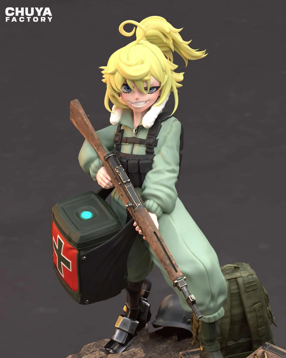Tanya von Degurechaff | Fan Art | 3D Printed Resin Model Garage Kit | *Un-Painted* | Chuya Factory 8