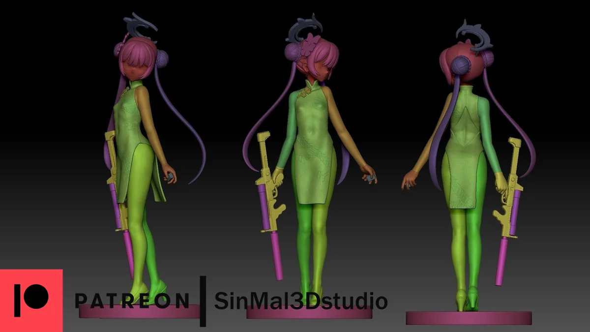 Kizaki Momoi | Fan Art | 3D Printed Resin Model Garage Kit | *Un-Painted* | Sin3Dstudio 5