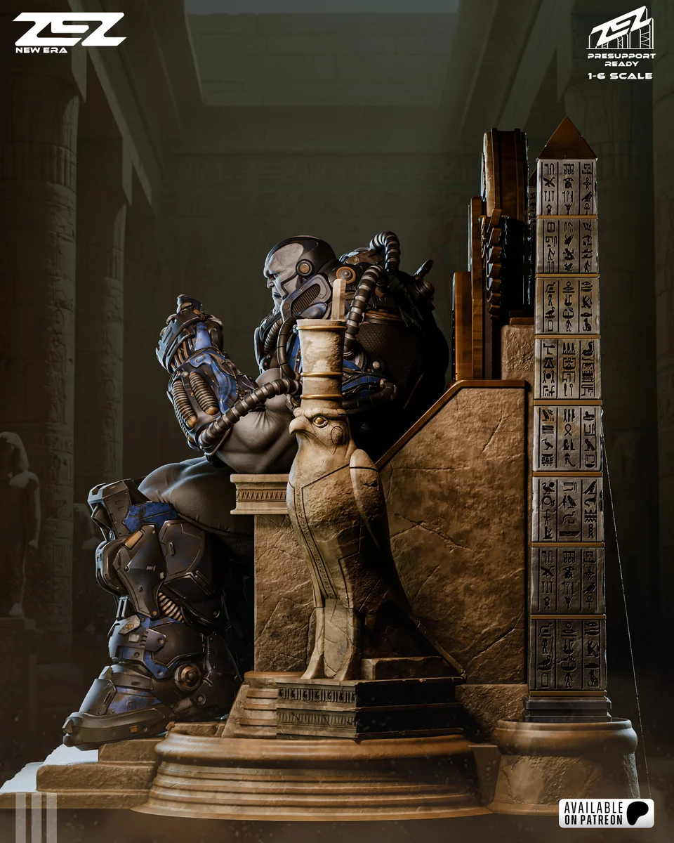 Apocalypse Throne | Fan Art | 3D Printed Resin Model Garage Kit | *Un-Painted* | ZEZ Studio 3