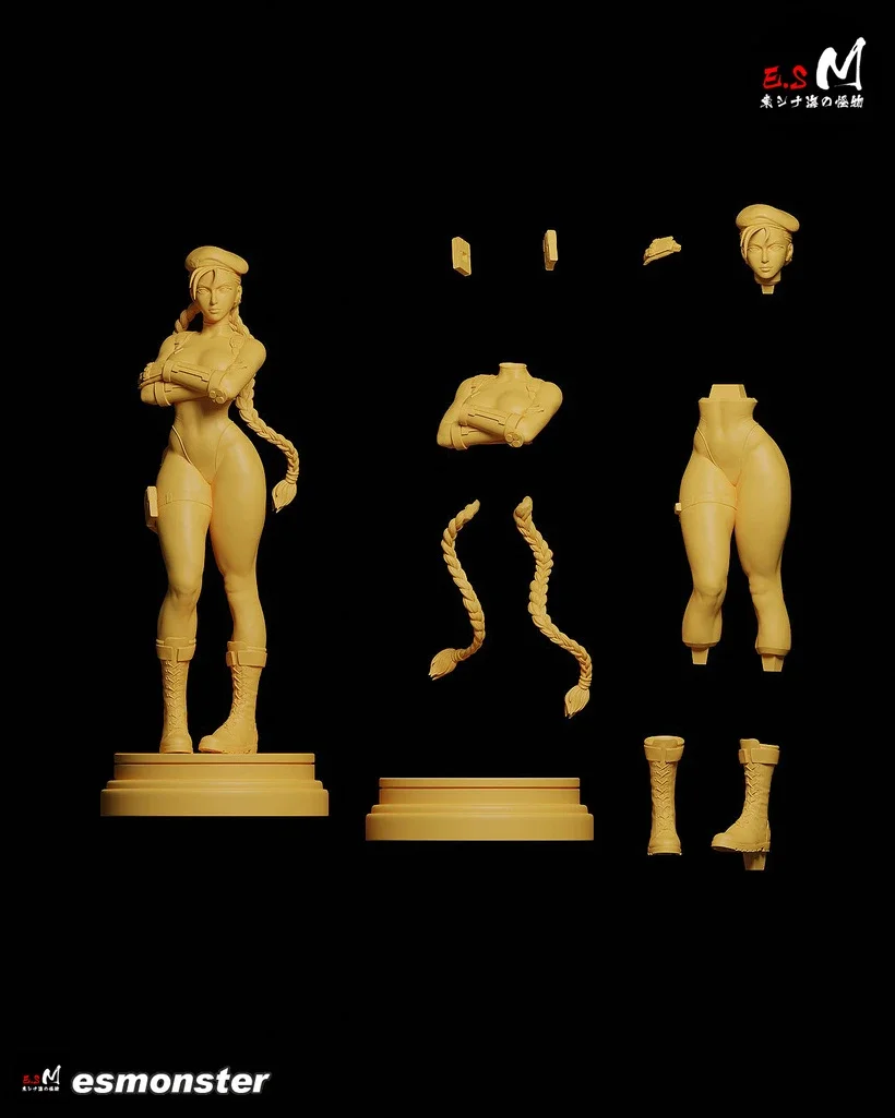 Cammy | Fan Art | 3D Printed Resin Model Garage Kit | *Un-Painted* | ES Monster 4