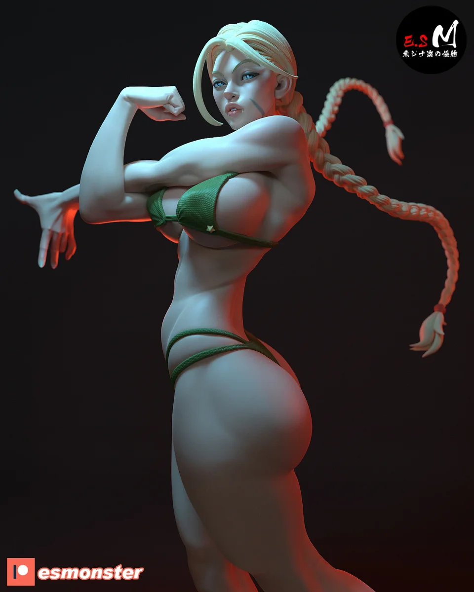 Cammy (Bikini) | Fan Art | 3D Printed Resin Model Garage Kit | *Un-Painted* | ES Monster 3
