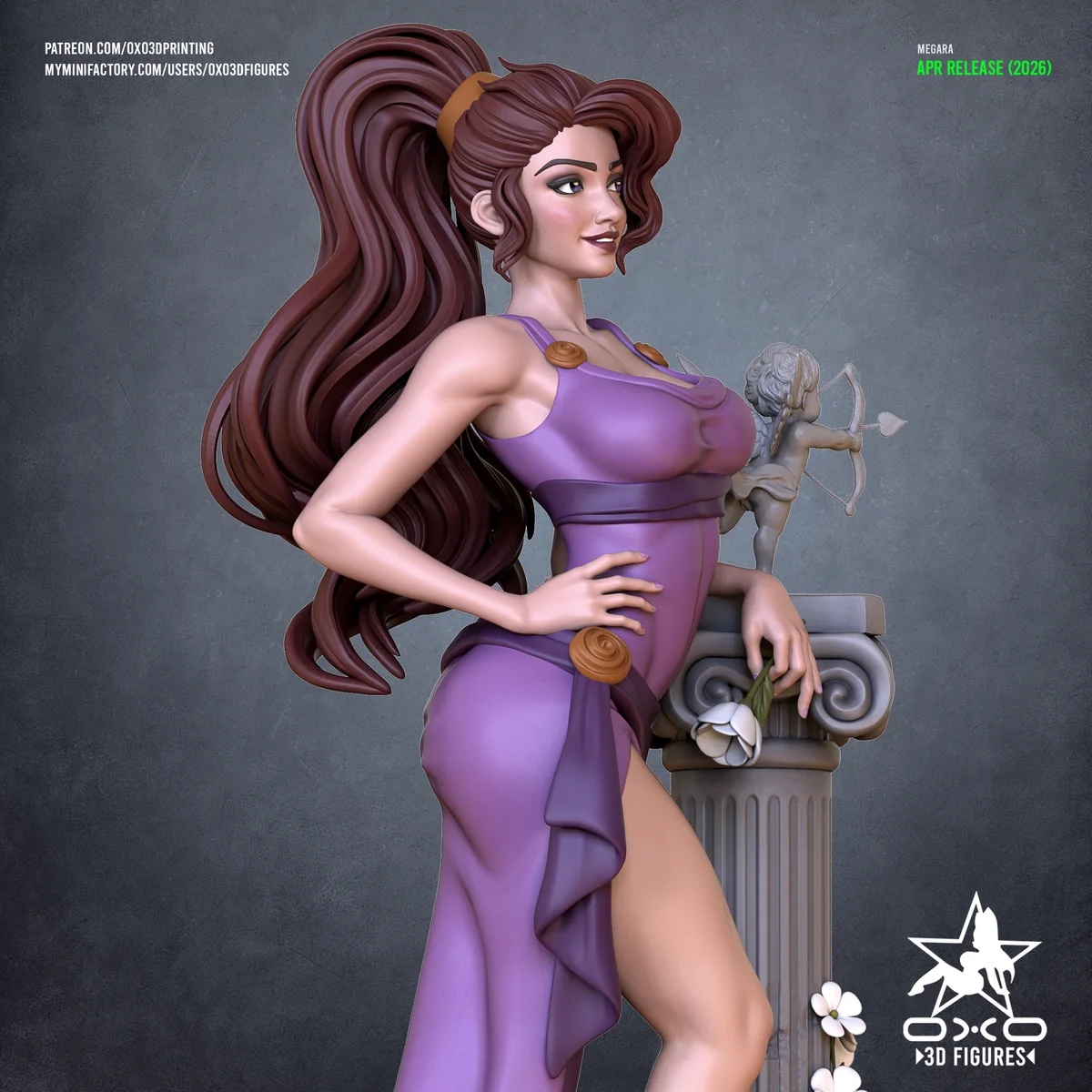 Megara | Fan Art | 3D Printed Resin Model Garage Kit | *Un-Painted* | OXO3D 3