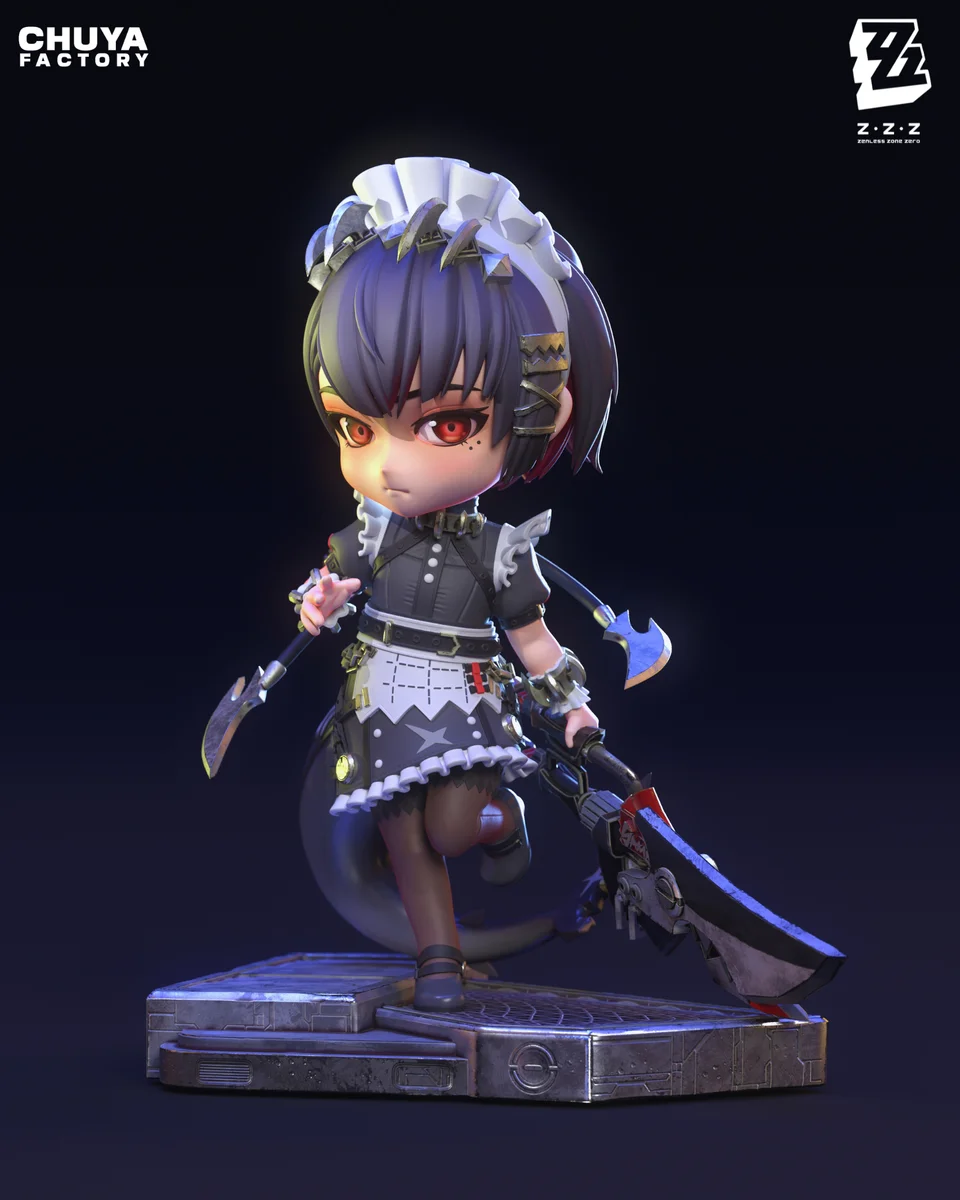 Chibi Ellen Joe | Fan Art | 3D Printed Resin Model Garage Kit | *Un-Painted* | Chuya Factory 13