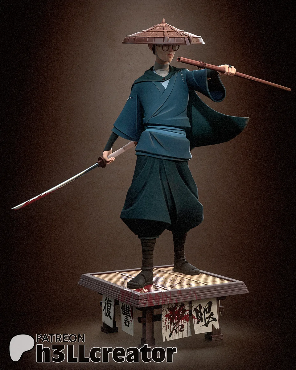 Mizu | Fan Art | 3D Printed Resin Model Garage Kit | *Un-Painted* | H3LL Creator 10