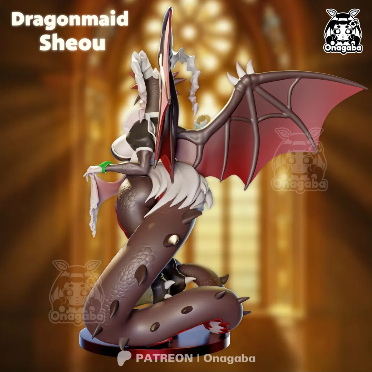 Dragonmaid Sheou | Fan Art | 3D Printed Resin Model Garage Kit | *Un-Painted* | ONAGABA 7